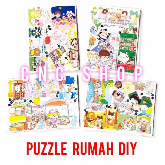 Mainan DIY Puzzle Rumah Rumahan Edukatif Anak Murah