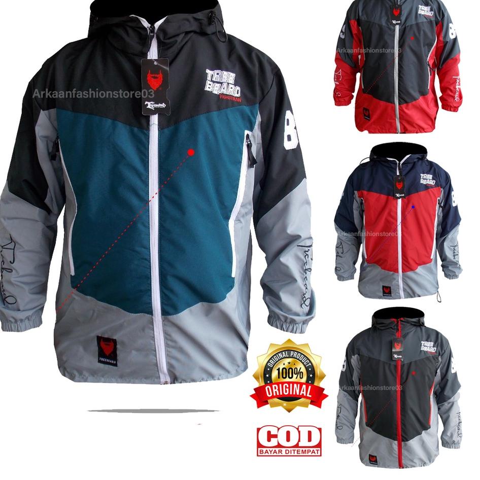[UAH.08Ja23в] AKN- JAKET HOODIE OUTDOOR TASLAN PRIA ANTI AIR WATERPROOF / JAKET MOTOR PRIA / JAKET P