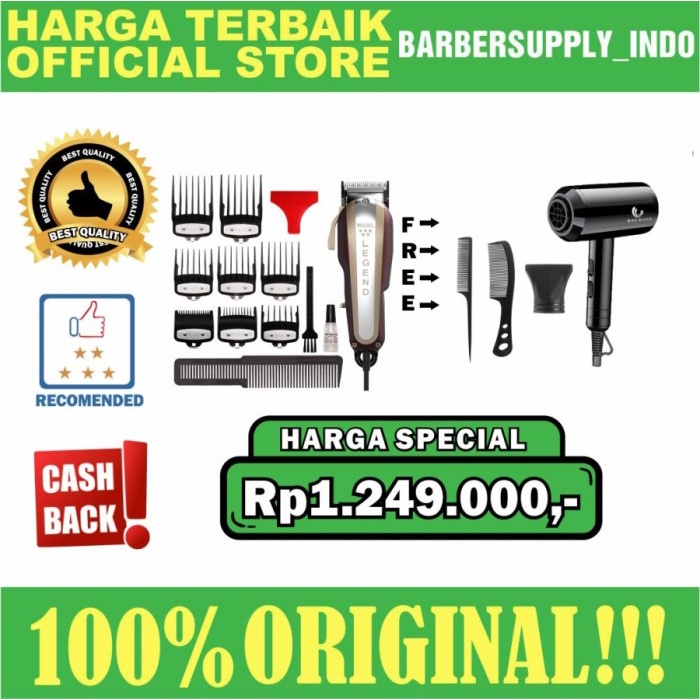 WAHL LEGEND COMBO ORIGINAL USA 5 STAR SERIES / ALAT CUKUR RAMBUT ORI