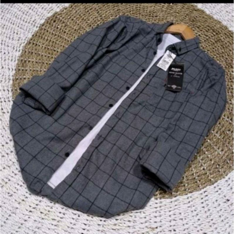 Kemeja Flanel Pria Lengan Panjang Motif Kotak Kotak Kwalitas Premium Flanel Terbaru 2022 pria lengan panjang distro kasual santai casual katun kerja kantor putih merah marun hitam premium pria cowok laki laki wanita cewek perempuan terlaris murah viral-FL I