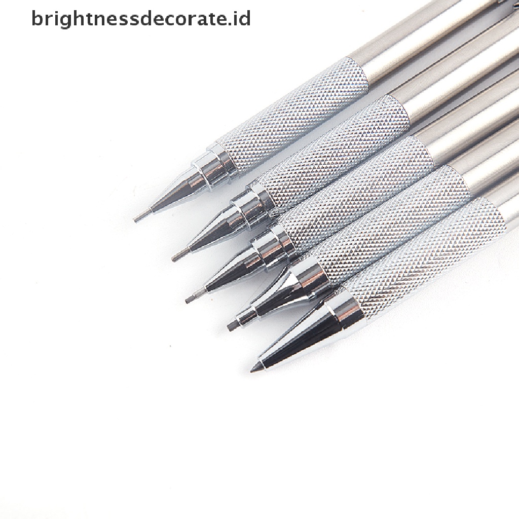 [Birth] Pensil Mekanik Bahan Metal 0.5/0.7/0.9/1.3/2.0mm Menggambar Pensil Otomatis Dengan Timbal [ID]