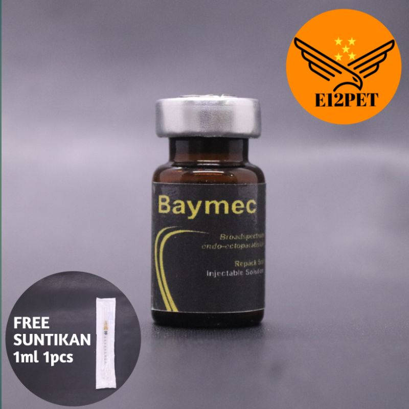 Obat Suntik Parasit Anjing & Kucing 5ml Demodex-Scabies-Cacing Paru-Tungau Baymec