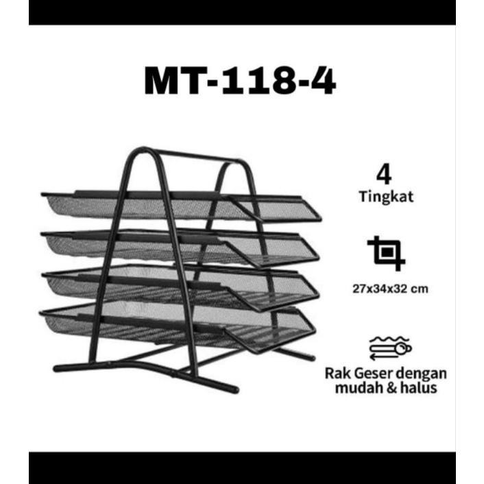 

RAK KERTAS DOKUMENT 2 3 4 SUSUN BESI / LATTER TRAY DOCUMENT BESI MICROTOP