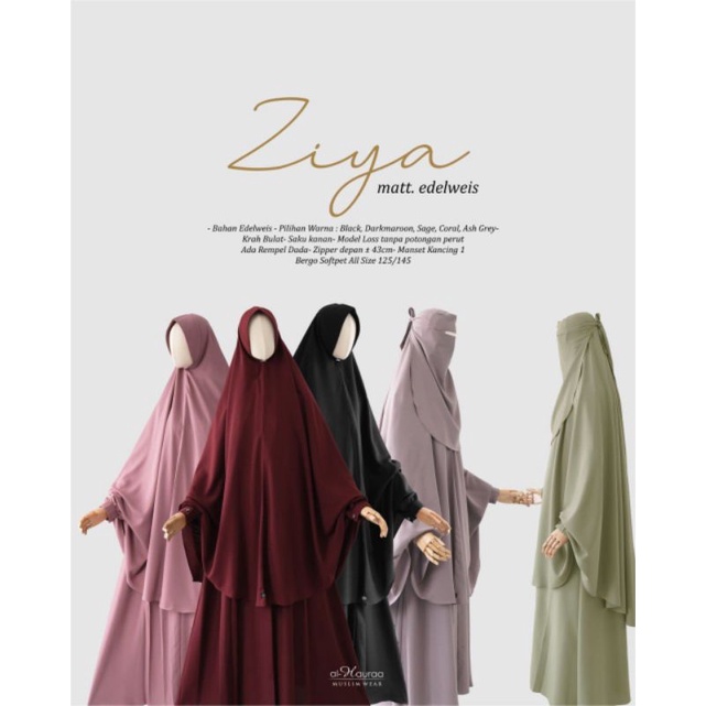 Gamis Ziya by Al Hauraa - Gamis Ziya Al Hauraa - Ziya Dress Al Hauraa