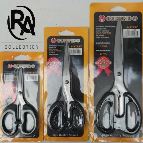 

Gunting Gunindo Murah All Varian Besar Sedang Kecil COD - Rafka Aulia Collection ATK