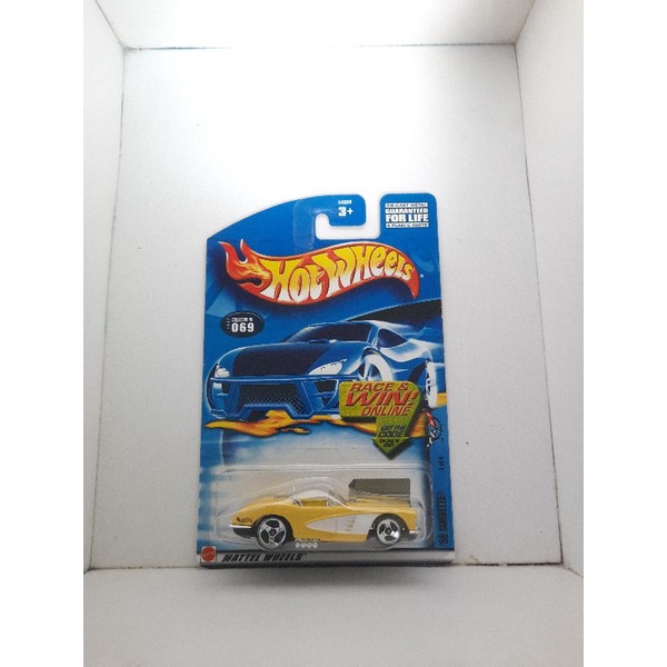 Hot Wheels Hotwheels '58 Corvette Open Cap Kuning