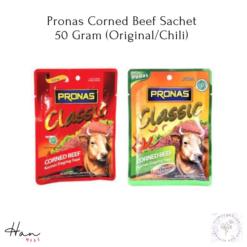 

PRONAS KORNET DAGING SAPI / PRONAS BEEF CHILI / CORNED BEEF 50GR