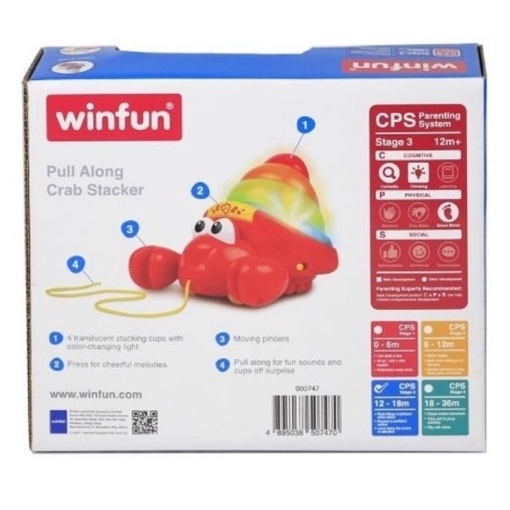 WINFUN PULL ALONG CRAB STACKER - 0747 / W000747