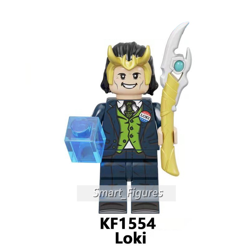 Loki Minifigures River Cruise God of Trickery Time Variance Kewenangan Marvel Tesseract Mainan Hadiah Angka Mini KF6141