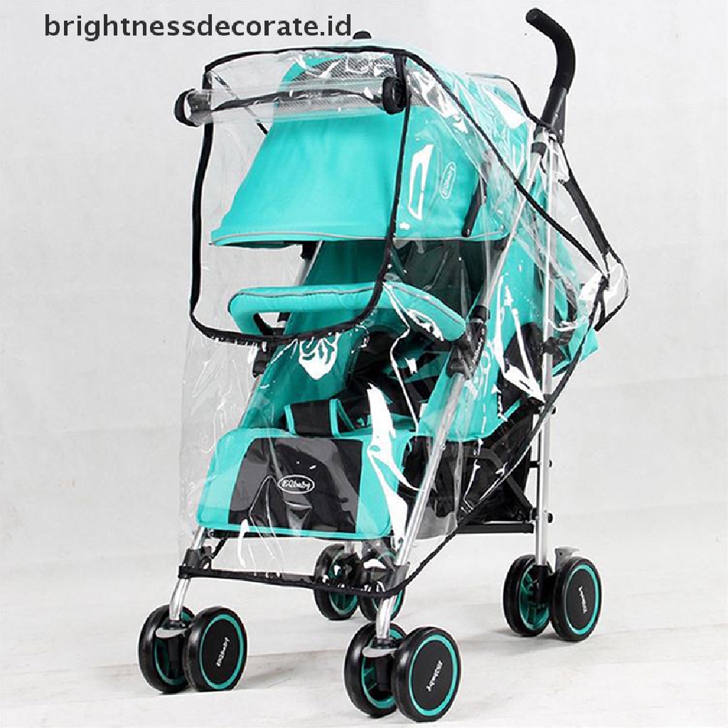 [Birth] Eva Baby Stroller Anti Air Rain Cover Transparan Kursi Dorong Jas Hujan [ID]