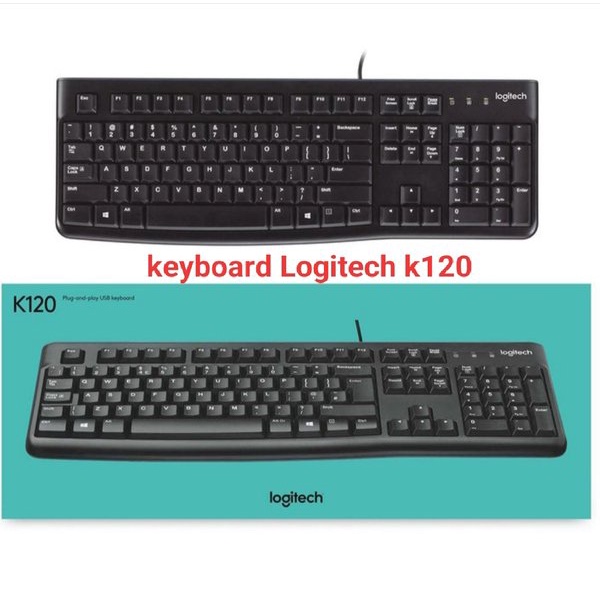 KEYBOARD MOUSE LOGITECH K120 - KEYBOARD USB 100% ORIGINAL K120