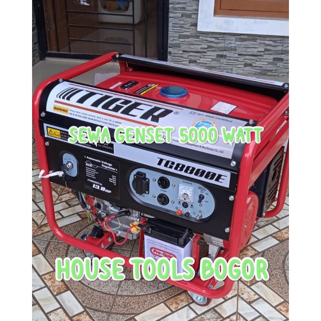 sewa genset 5000 watt bensin