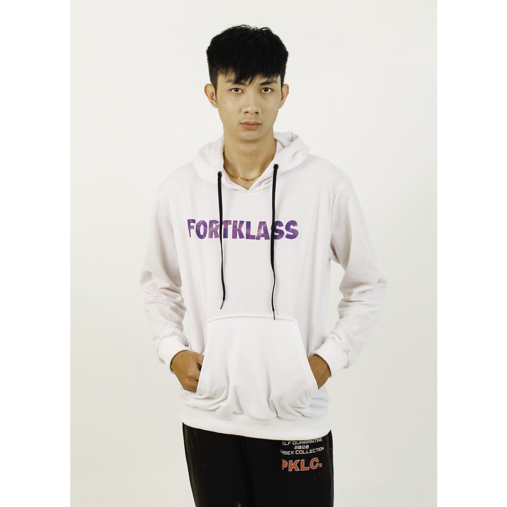 HIPNOP Hoodie Luis Putih Hoodie outerwear Kupluk Pria Unisex