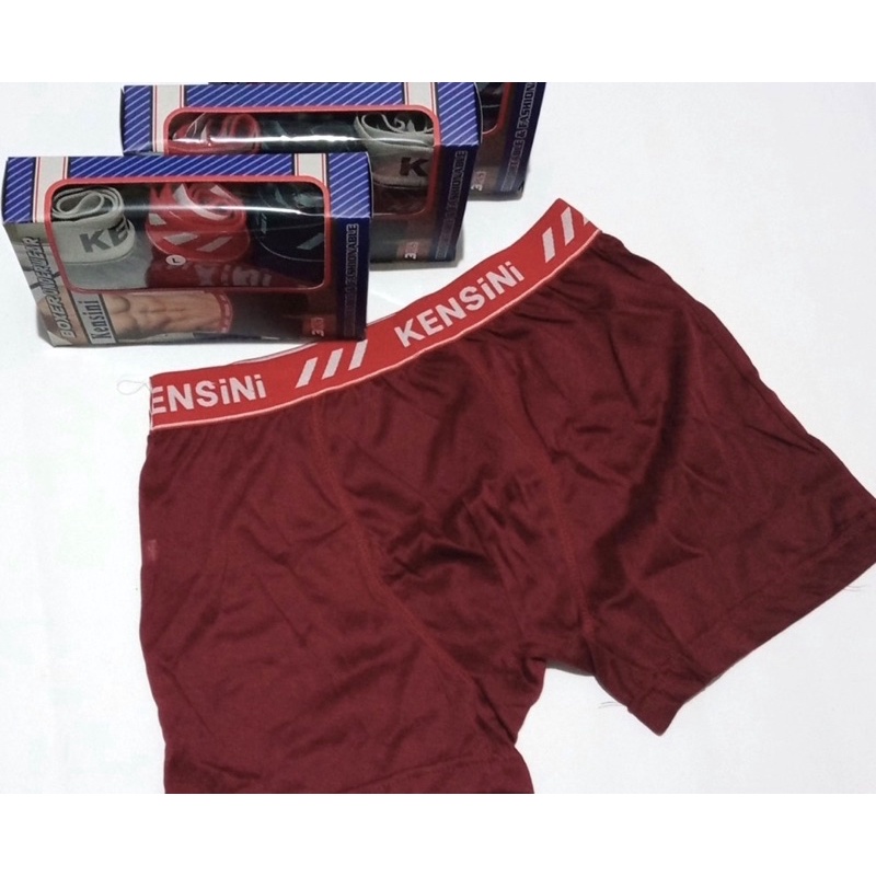 BOXER PRIA DEWASA KENSINI / CELANA BOXER DEWASA 3 PCS