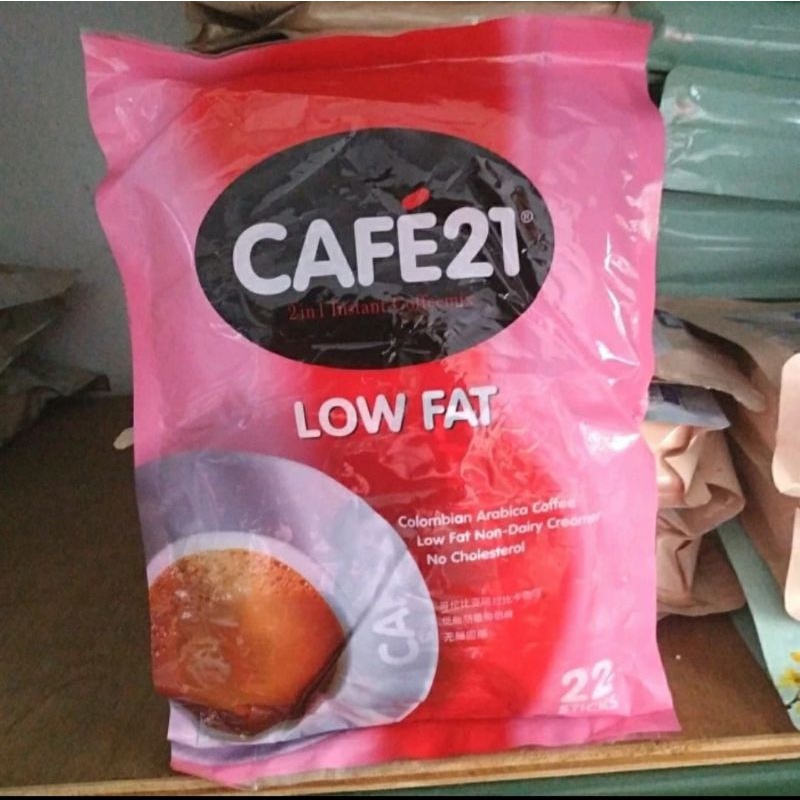 

KOPI CAFE 21 CAFE21 2IN1 INSTANT COFFEEMIX LOW FAT SINGAPORE NO SUGAR