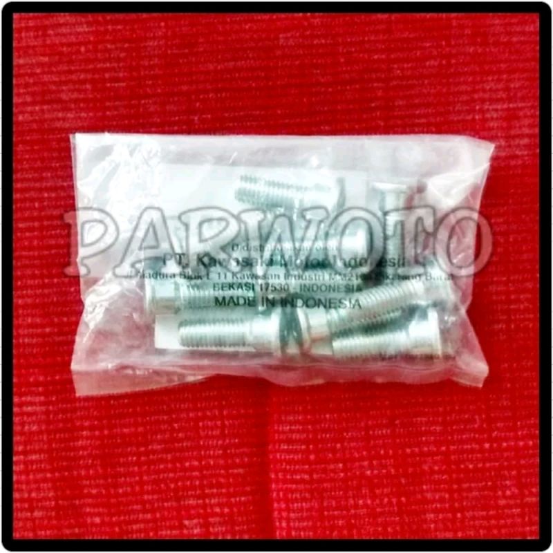 Baut Dudukan Footstep Foot Step Postep Depan ZX150 Ninja KRR ZX 150 250 RR R S SS Z FI Mono Ori - Or