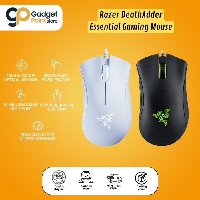 Razer DeathAdder Essential Gaming Mouse - Garansi Resmi