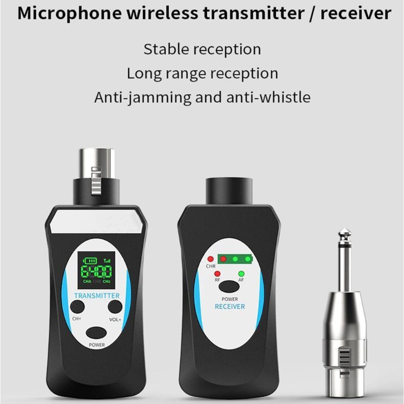 Zzz Wireless Microphone System Transmitter Receiver Kemampuan Anti Gangguan Yang Kuat