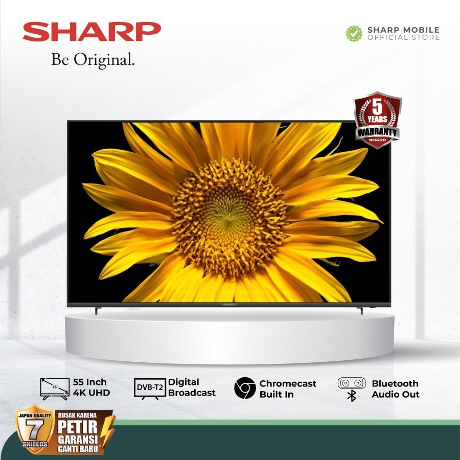 Jual UHD TV SHARP 55 inch 4K UHD TV 4TC55EJ2X 4TC 55EJ2X Shopee