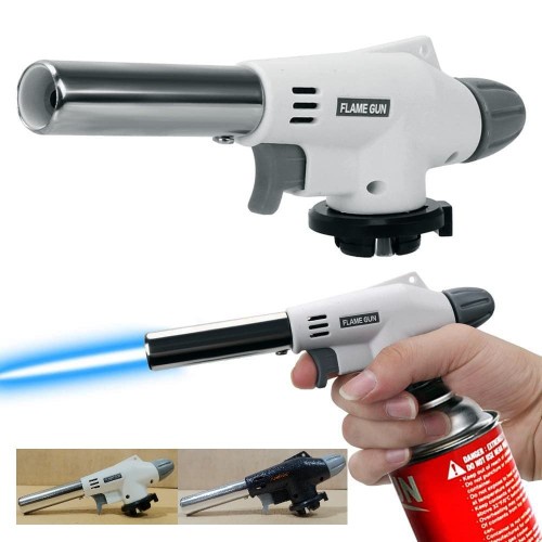 Portable Kepala Gas Torch BBQ Blow Torch Flame Gun Korek