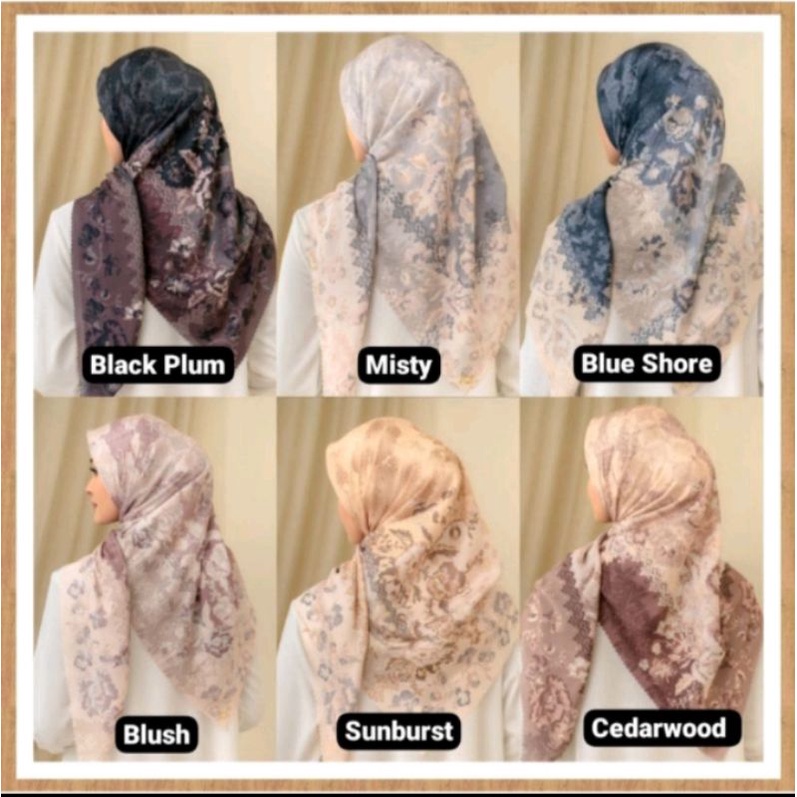 Serayu scarf misty by wearing klamby