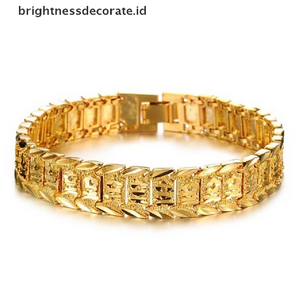 [Birth] Ch Jewelry Jam Tangan Fashion Perhiasan Lapis Emas 18K Gelang Emas Pria Rantai [ID]