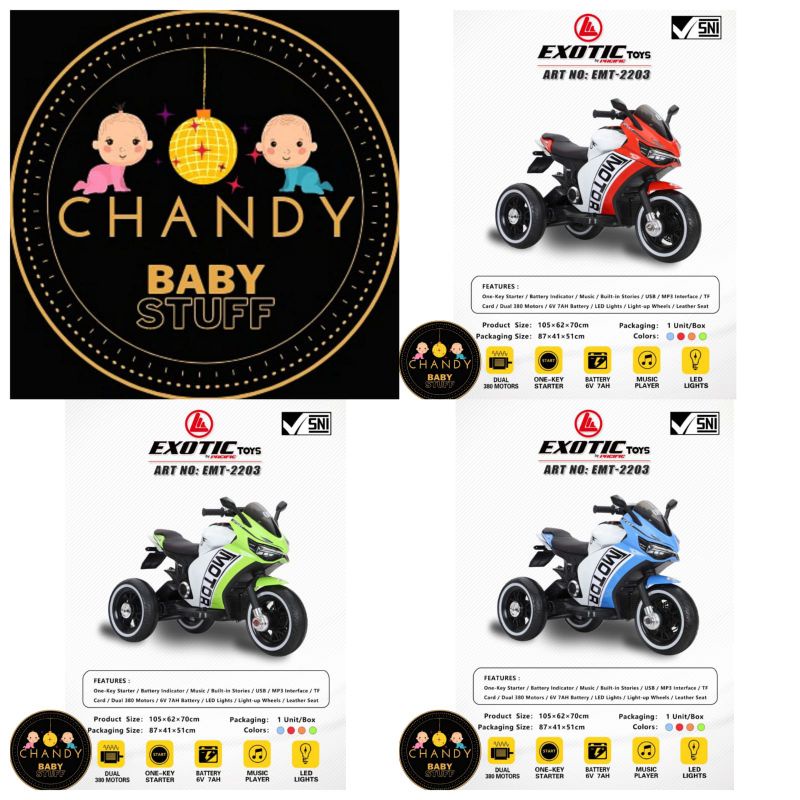 MOTOR MOTORAN AKI MAINAN ANAK EXOTIC EMT 2203