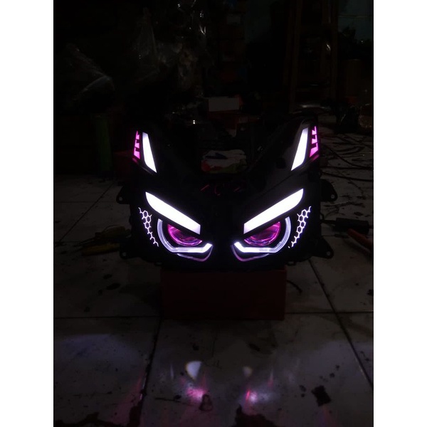 paket headlamp vario 160 full custom projector biled