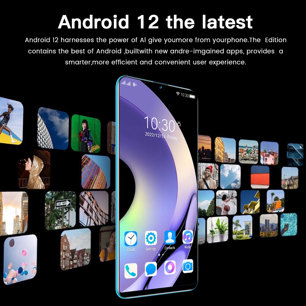 HP Smartphone Y33S Y33T 2023 8/128GB RAM 8GB+4GB Extended ROM 128GB Helio G80 Gaming Eksternal hingga 1TB 7.5 inci 50MP Garansi Resmi Original Termurah Handphone baru Y35
