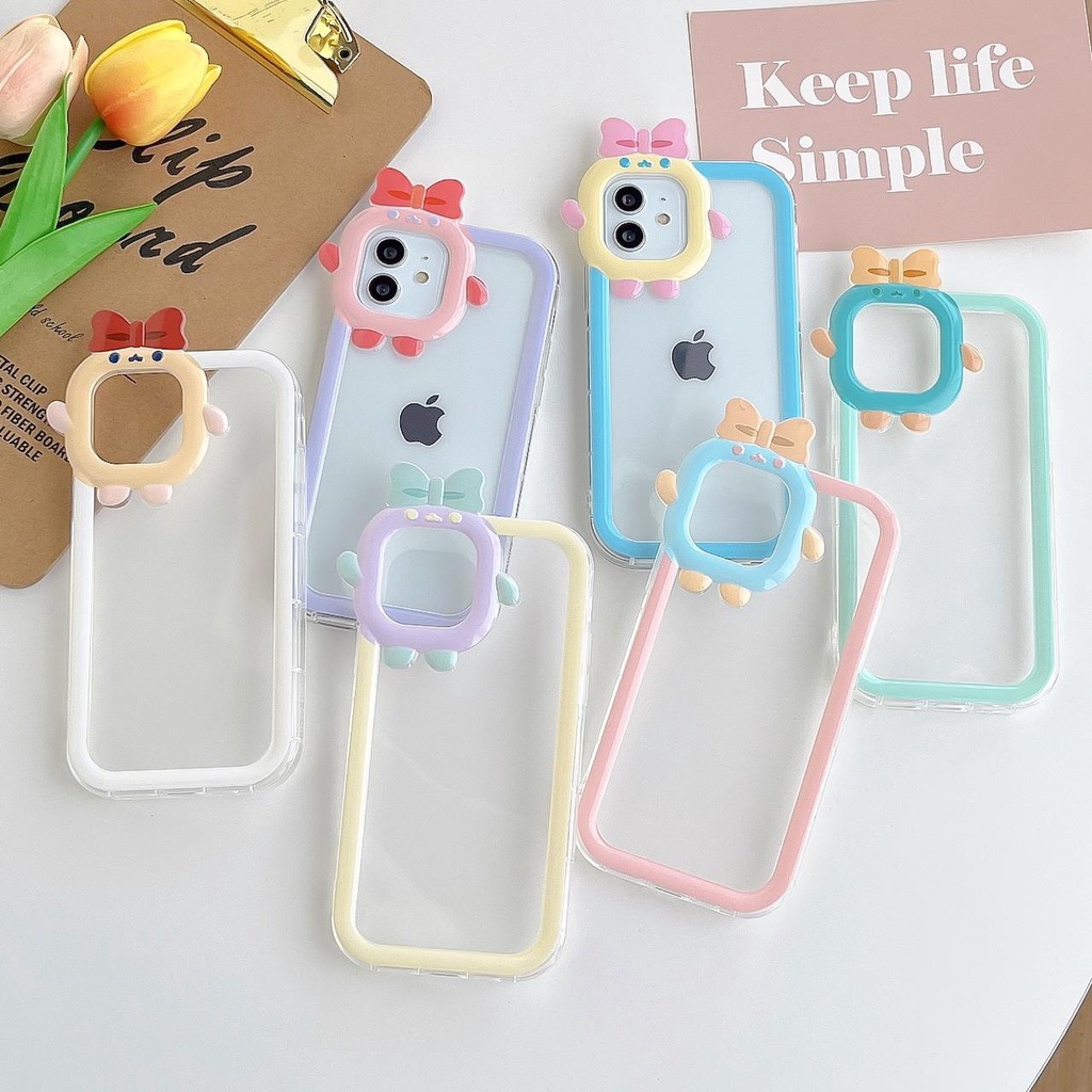 Casing RN Softcase pita ribbon for Iphone 6 6s X Xs Max 11 12 13 14 Pro Max 14+ 14 Plus