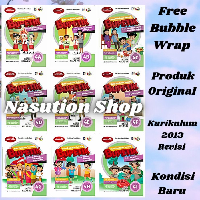 

Buku Bupetik Kelas 4 SD 4A 4B 4C 4D 4E K13 Revisi Erlangga Original