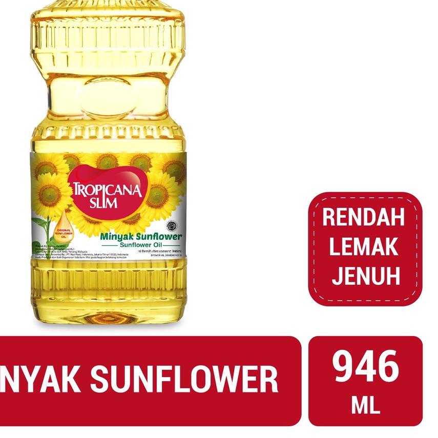 

➤ Tropicana Slim Minyak Sunflower 946ml - Minyak Baik 100% Pure Sunflower Oil ۞