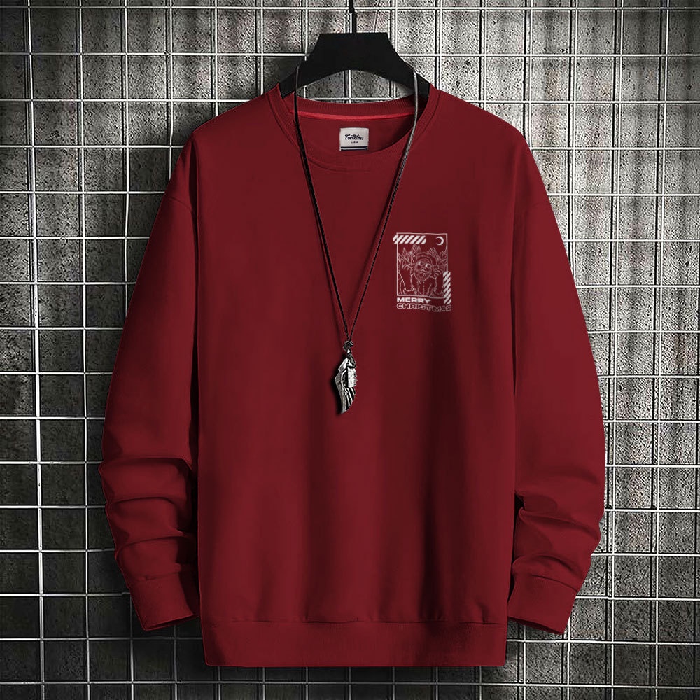 FORTGLASS CHRISTMAS STREET Outerwear Unisex Sweater Sablon Pria Premium Jaket Pria Jumper Sweater
