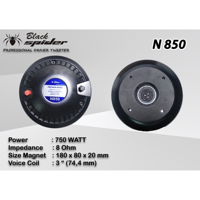 Driver Car Subwoofer Black Spider BS N - 850