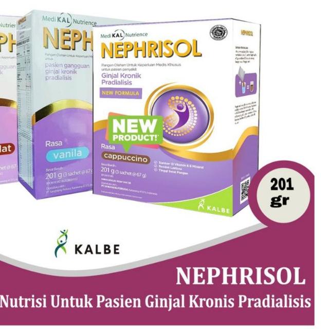 

♙ NEPHRISOL CAPPUCINO VANILA 201GR SUSU GINJAL PRA DIALISIS ➫