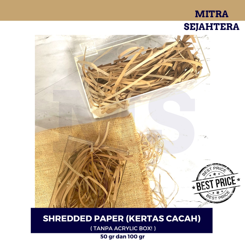 

KERTAS CACAH SERUT COKLAT / SHREDDED PAPER / KERTAS PACKING