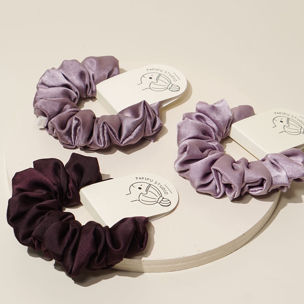 scrunchies ikat rambut kunciran Satin silk regular series