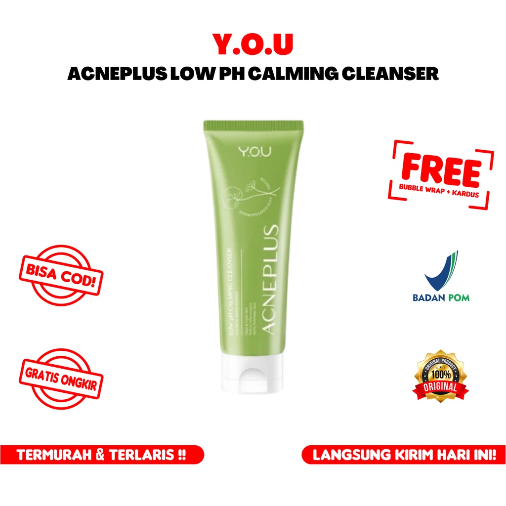 YOU AcnePlus Low pH Calming Cleanser | Facial Wash Acne 100g ORIGINAL