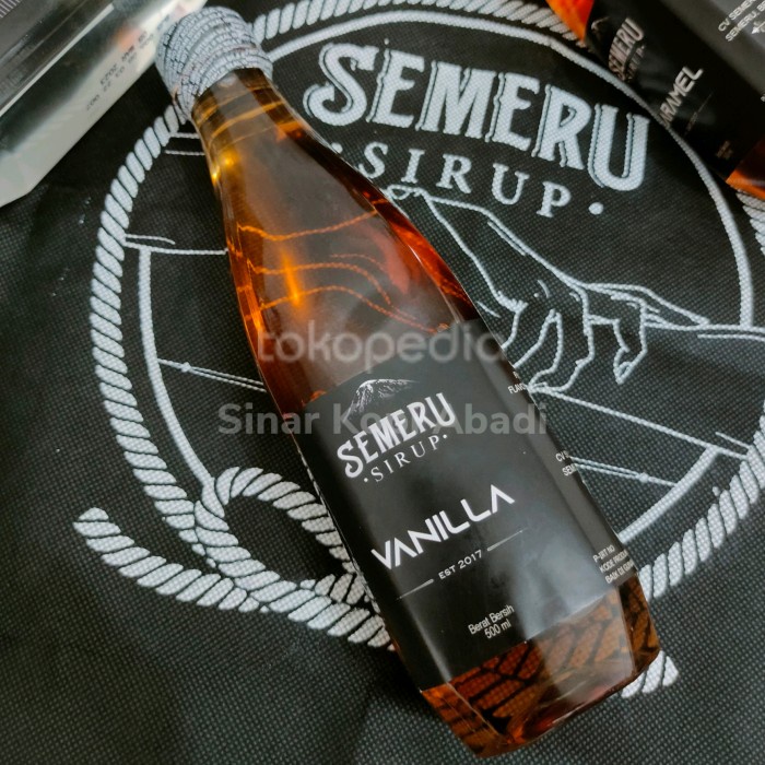 

SIRUP VANILLA 500ML /SEMERU /HALAL /SYRUP /ENAK /TERMURAH /TERLARIS