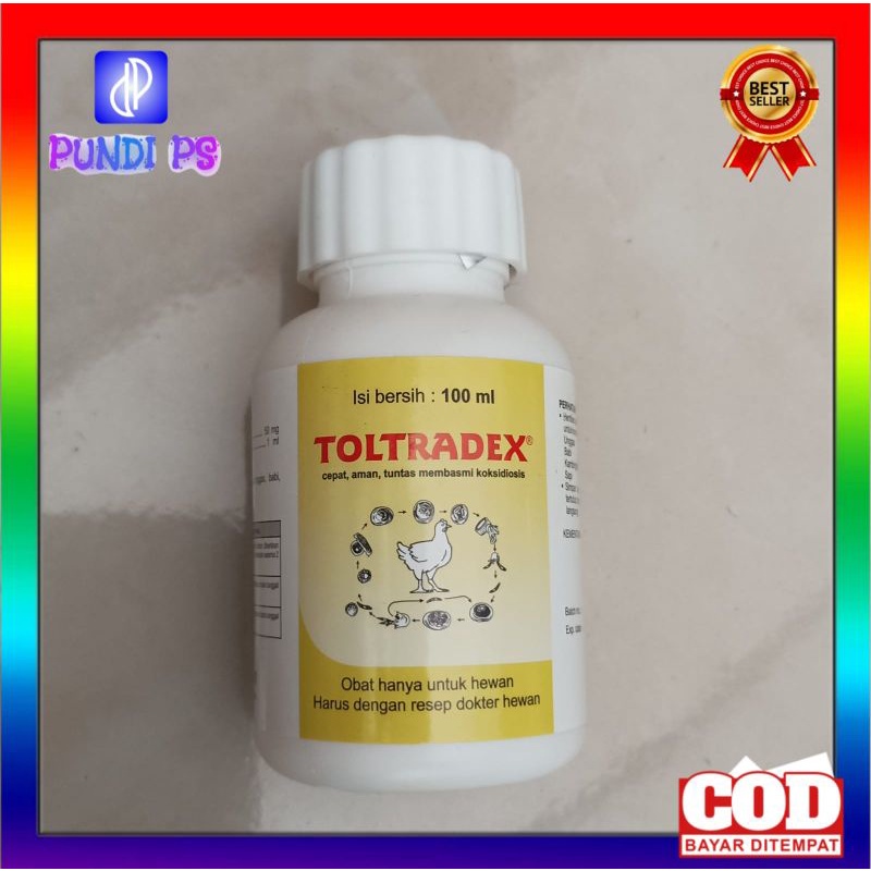 TOLTRADEX 100ml Medion Obat Koksidiosis Unggas ayam kelinci