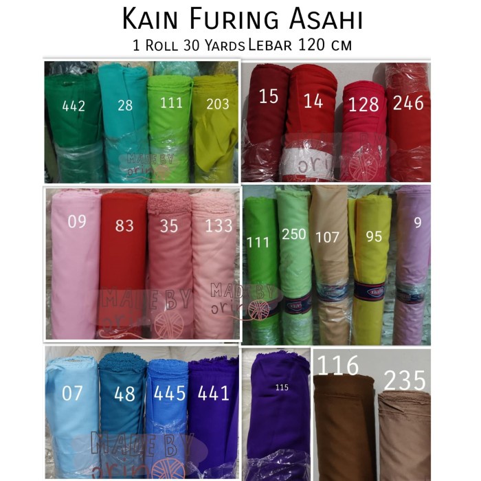 Kain Kain Asahi Furing Per Roll