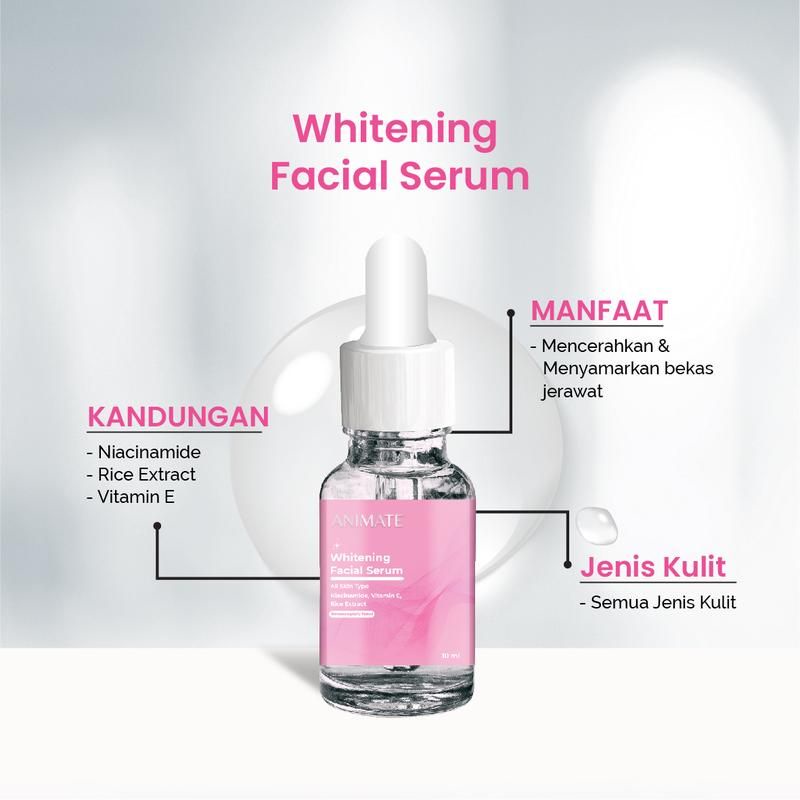 Animate Whitening Series 5in1 - Cream Pemutih Wajah - Skincare Wajah