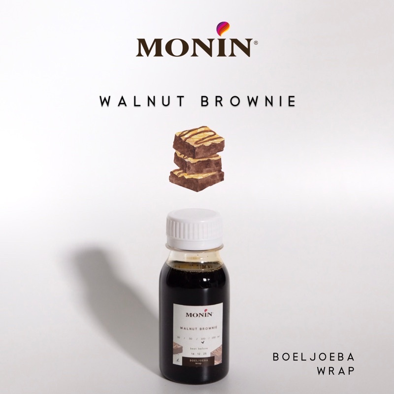 Monin Walnut Brownie Syrup Repack [30, 50, 100] g