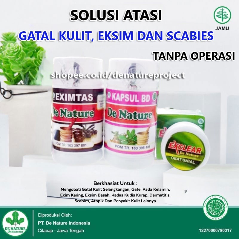 Jual Obat Kusta Gatal Alergi Biduran Exim Eksim Basah Kering Kadas ...