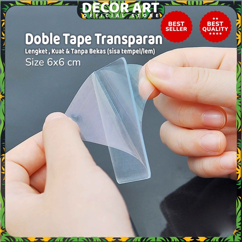 

Doble Tape Bening Transparan Kotak Lengket Tanpa Bekas (Kd. AKS)