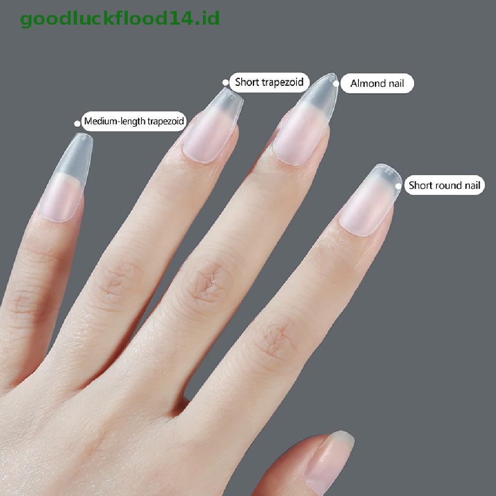 [GOOGFOUR] 420pcs Ballerina Kuku Peti Mati Palsu Palsu Pendek Art Full Cover Nails Manicure Tips [TOP]