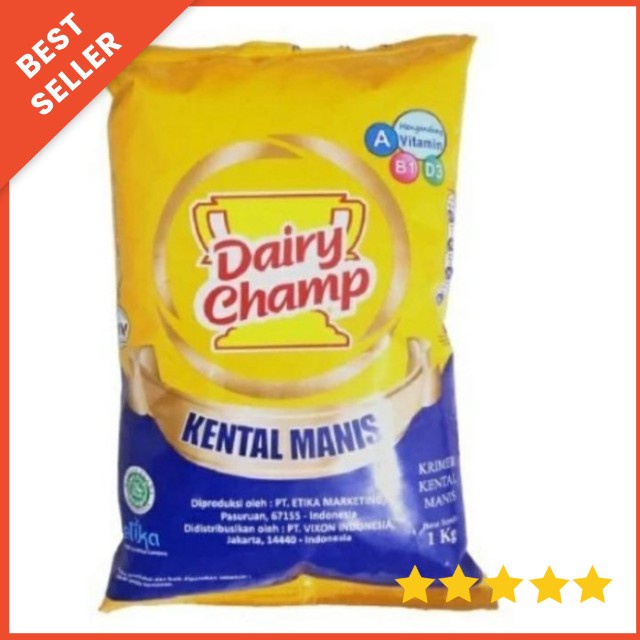 

SUSU KENTAL MANIS DAIRY CHAMP POUCH 1 KG
