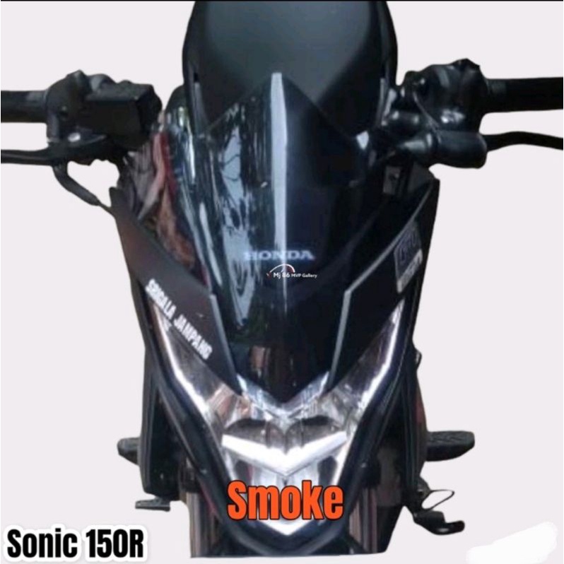 visor honda sonic, visor sonic, windshield sonic 150 bahan mika tebal anti pecah