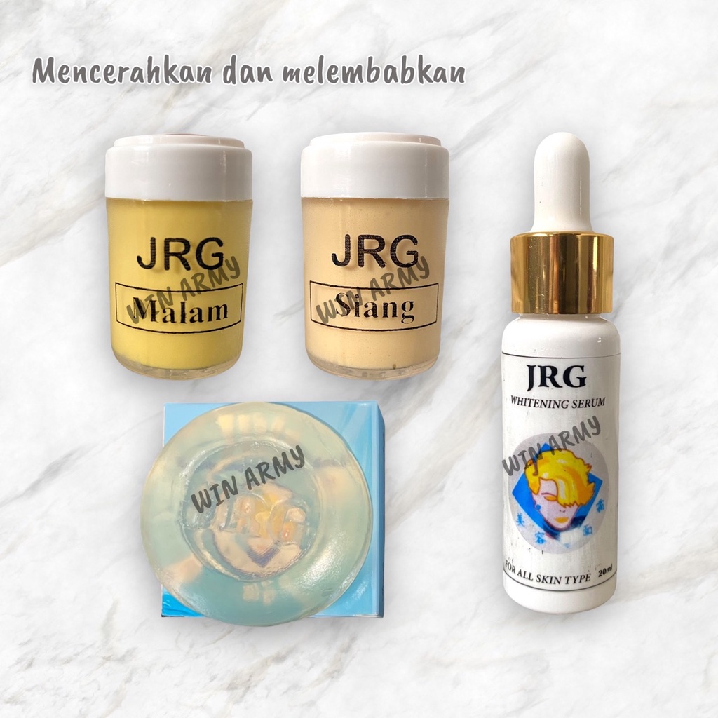 PAKET JRG 4 LENGKAP CREAM SABUN DAN SERUM WHITENING  DISTRIBUTOR BANDUNG