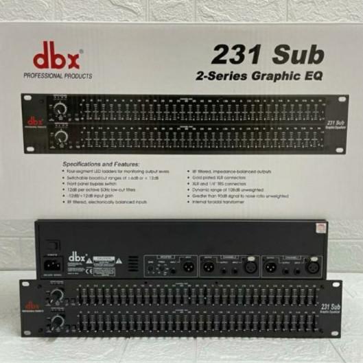 EQUALIZER DBX 231 SUB / DBX 231 + SUBWOOFER / DBX 231 SUBWOOFER - DBX